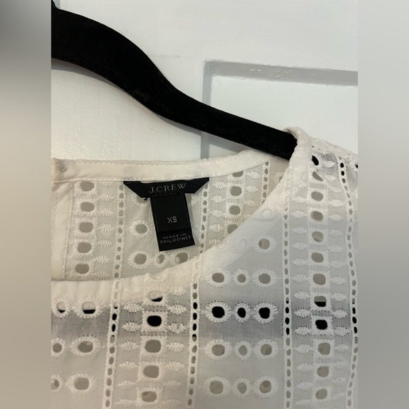 J.Crew Blue and White Stripe Lace Mini Dress XS - Picture 2 of 3